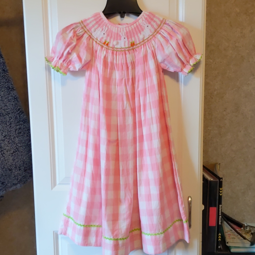 Southern Smocked Company Bunny Dress